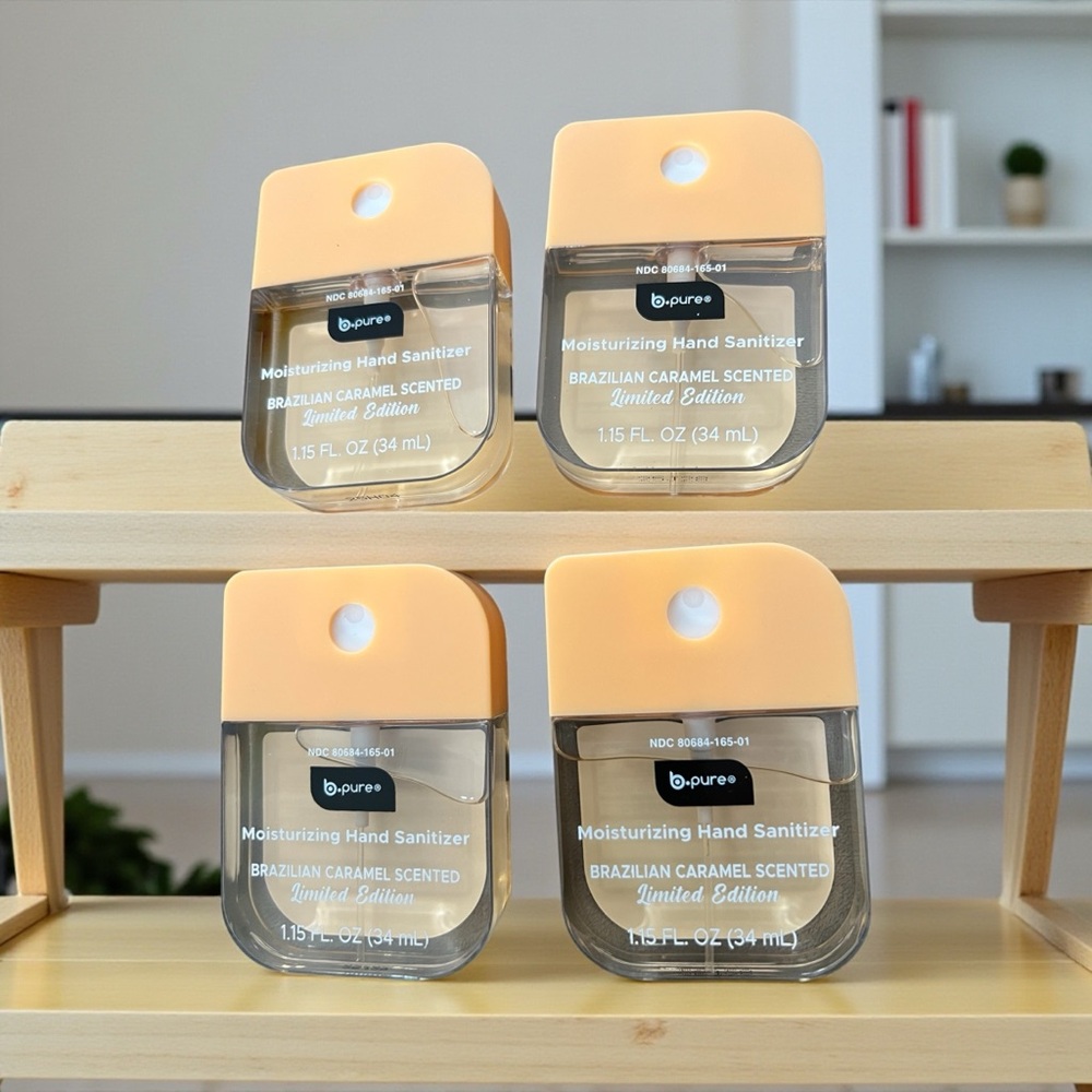 B-Pure Orange Moisturizing Hand Sanitizer - Limited Edition Set of 4